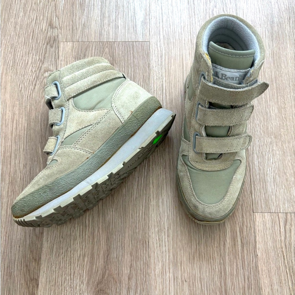 Vintage L.L. Bean high top Sneaker snow Bootie Insulated Green Winter